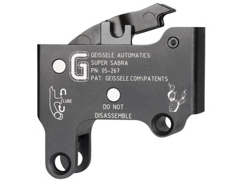 Geissele Automatics 05267 Super Sabra Trigger Pack Two-Stage Curved Trigger with 5.50-7.50 lbs Draw Weight & Black Oxide Finish for IWI Tavor, X95