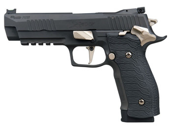 Sig Sauer 226X59NMRSAO10 P226 XFive Nightmare Full Size Frame 9mm Luger 10+1 5" Bull Barrel, Black Nitron Stainless Steel Optic Ready/Serrated Slide & Frame w/Beavertail & Picatinny Rail, Custom Hogue