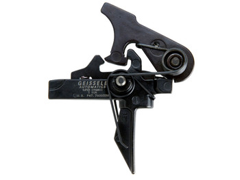 Geissele Automatics 05166 SD 3 Gun Flat Trigger with 4.50-5.50 lbs Draw Weight & Black Oxide Finish for AR-15/AR-10