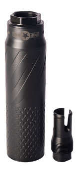 Patriot Ordnance Factory 02445 Patriot Suppression Technology PST-7 7.62mm Black Titanium 1.375"x24                                                                                                     