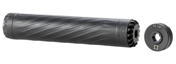 Anechoic X35LB Anechox 35L  35Cal/338Lapua/338/35Magnums Black Stainless Steel/Titanium 1 3/8"x24 w/ 1/2"x28 DTA                                                                                        