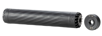 Anechoic X30LB Anechox 30L  30Cal/7.62mm/300Mag Black Stainless Steel/Titanium 1 3/8"x24 w/ 5/8"x24 DTA                                                                                                 