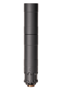 RUGGED SUPPRESSOR OBS0009 Obsidian9  9mm Luger 1.37" Black Cerakote 17-4 Stainless Steel 1/2"-28 tpi                                                                                                    