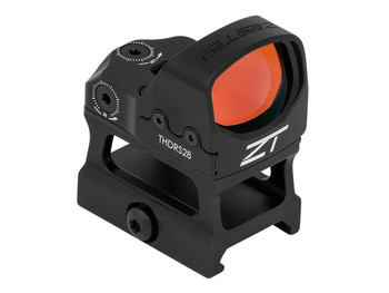 Zero Tech Optics THDRS28H Thrive HD w/High Mount Black 1x28mmx20mm, 3 MOA Red Dot Reticle Picatinny Rail/RMR Footprint Mount