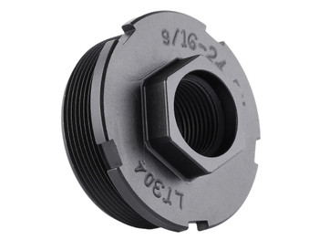 Dead Air LT301 HUB Direct Thread Mount 1/2"x28 4140 HT Alloy Steel Black
