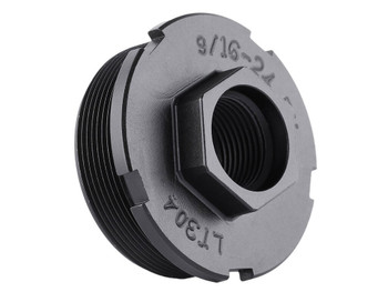 Dead Air LT301 HUB Direct Thread Mount 1/2"x28 4140 HT Alloy Steel Black