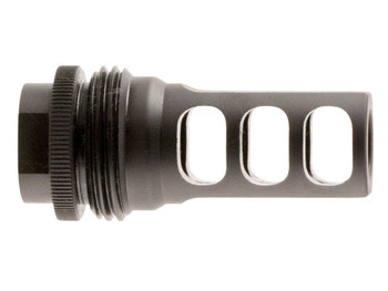 SilencerCo AC1733 ASR Muzzle Brake Black Steel with 5/8"-24 tpi Threads for 458 Cal