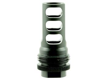 SilencerCo AC1557 ASR Muzzle Brake Black Steel with 5/8"-32 tpi Threads for 458 Cal