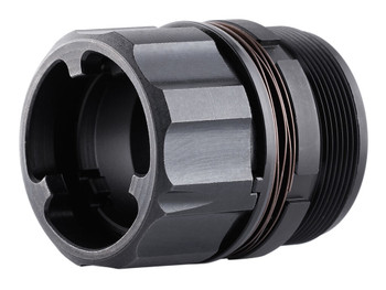 Dead Air DA428 Key-Mo Adapter Black Adapter for HUB Socket Silencers(1 3/8-24)