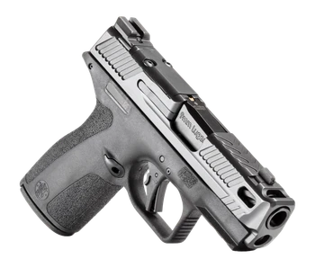 Smith & Wesson 14775 M&P9 Shield X Sub-Compact Frame 9mm Luger 10+1 3.60" Black Armornite Fluted Ported Barrel, Black Armornite Stainless Steel Optic Ready/Serrated Slide, Black Polymer Frame w/Picati
