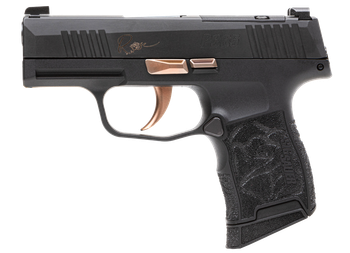 Sig Sauer 365380ROSE P365 Rose Kit Micro-Compact 380 ACP 10+1 3.10" Black Nitron Stainless Steel Optic Ready/Serrated Slide, Black w/Rose Gold Accents Stainless Steel Frame w/Accessory Rail, Black Las