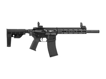 Tippmann Arms A101374 M4-22 Elite Bug Out 22 LR 25+1 12" Black Parkerized Integrally Suppressed Barrel, Matte Black Aluminum Receiver w/Picatinny Rail, M-LOK Handguard, Black Adjustable Folding Stock