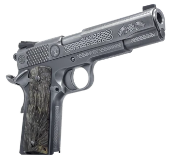 Dickinson LLC DKSN45MPRP Adam 1911 Mesopatamia Full Size 45 ACP 8+1 5" Stainless Steel Barrel, Serration B Slide, Steel Frame w/Beavertail                                                              