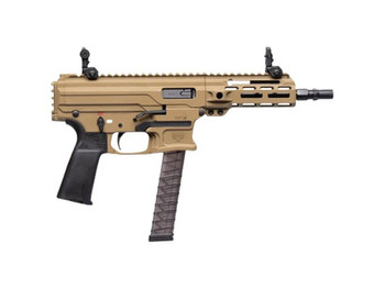 Panzer Arms PAARP9PCCCT ARP9 9mm Luger 33+1 6.50" Black Barrel, Coyote Tan Aluminum Receiver w/Picatinny Rail, Rear Picatinny Rail, Black Polymer Grip, Ambidextrous