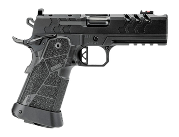 Kimber Mfg, Inc 3500105 2K11 Pro Comp Full Size Frame 9mm Luger 19+1 5" Compensated Barrel, Black Stainless Steel Lightening Cut/Optic Ready/Serrated Slide, Black Stainless Steel Frame w/Beavertail & 