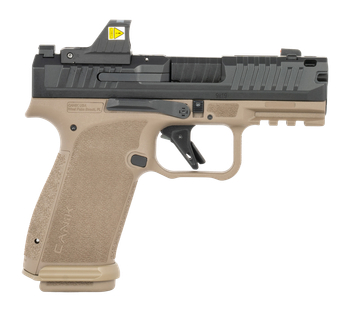 Canik HG8658BDV-N Mete MC9 Prime w/Optic 9mm Luger 17+1 3.64" Black Nitride Steel Integrated Compensator/Serrated w/Optic Slide, Flat Dark Earth Polymer Frame w/Beavertail & Picatinny Rail Interchange