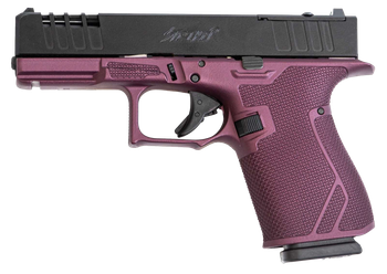 Great Lakes Firearms GL19CHY Striker  9mm 15+1 4" Front/Rear Serrations Cerakote Black Cherry                                                                                                           