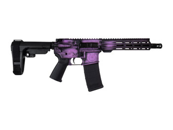 Shark Coast Tactical SCC07510VALK-P Valkyrie 5.56 NATO 30+1 10.50" Black Nitride Threaded Barrel, Aluminum Receiver w/Picatinny Rail, M-LOK Handguard, Polymer SB Tactical SBA3 Brace, Magpul MOE Grip