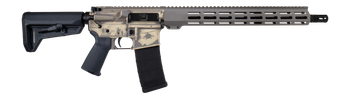 Shark Coast Tactical 300-111-1000-27 Military 5.56 NATO 30+1 16" Black Melonite Threaded Barrel 2-Tone FDE Cerakote Aluminum Receiver w/Picatinny Rail, M-LOK Handguard, Magpul MOE SL Black Polymer Sto