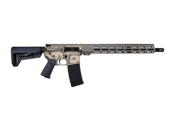 Shark Coast Tactical 300-111-1000-27 Military 5.56 NATO 30+1 16" Black Melonite Threaded Barrel 2-Tone FDE Cerakote Aluminum Receiver w/Picatinny Rail, M-LOK Handguard, Magpul MOE SL Black Polymer Sto