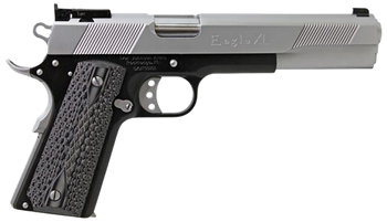 Iver Johnson Arms EAGLEXL10DS Eagle XL  Full Size Frame 10mm Auto 15+1 6" Stainless Steel Barrel, Matte Black Steel Long/Serrated Slide, Black Steel Frame w/Beavertail, G10 Grip                       