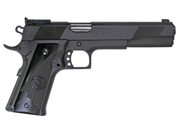 Iver Johnson Arms EAGLEXLDS Eagle XL 45 ACP 14+1 6" Stainless Steel Barrel, Matte Black Steel Serrated Slide, Matte Black Steel Frame w/Beavertail, Black G10 Grip