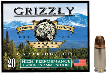 Grizzly Ammo GC9MM29mm Luger 124gr Jacketed Hollow Point 20 Per Box/10 Case                                                                                                                             