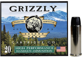 Grizzly Ammo GC44M9   44RemMag 260gr Wide Flat Nose Gas Check 20 Per Box/10 Case                                                                                                                        