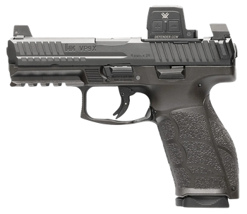 HK 81001356 VP9A1 X w/Optic Full Size Frame 9mm Luger 10+1 4.09" Black Barrel, Black Steel Serrated w/Optic Slide, Black Polymer Frame w/Picatinny Rail, Textured Grip, Vortex CCW                      