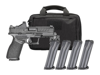 Springfield Armory EC9409BFCCAPAC Echelon 40F.C Gear Pac *CA Compliant 9mm Luger 10+1 4" Black Melonite Barrel, Steel Optic Ready/Serrated Slide, Black Polymer Frame w/Picatinny Rail, Ambidextrous