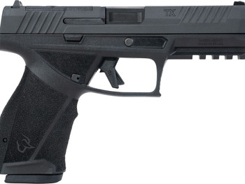 Taurus TX 9 Full Size 9mm Luger 10+1 4.50" Black Barrel, Black Nitride Alloy Steel Optic Ready/Serrated Slide, Black Stainless Steel Frame w/Picatinny Rail, Interchangeable Backstrap Grip