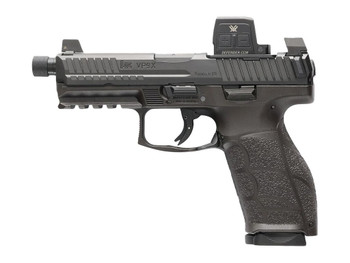 HK 81001366 VP9A1 X Tactical w/Optic Full Size 9mm Luger 10+1 4.70" Black Threaded Barrel, Black Steel Serrated w/Optic Slide, Black Polymer Frame w/Picatinny Rail, Textured Grip, Vortex CCW