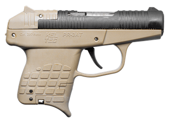 Kel-Tec PR3ATTAN10 PR-3AT Compact Frame 380 ACP 10+1 2.85" Black Rotating Barrel Shroud, Tan Polymer Frame                                                                                              