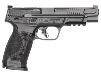 Smith & Wesson 14673 M&P M2.0 Metal 9mm Luger 10+1 5" Black Armornite Stainless Steel Barrel & Optic Ready/Serrated Slide, Black Armornite Stainless Steel Frame w/Picatinny Rail, Interchangeable Palms