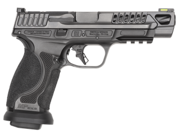 Smith & Wesson 14068 M&P M2.0 Competitor HD 9mm Luger 17+1 5" Overall Black Armornite Stainless Steel Spiral Fluted Barrel, Lightening Cut/Optic Ready/Serrated Slide & Stainless Steel Frame w/Picatinn