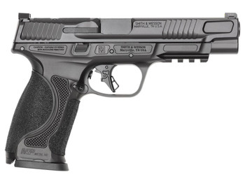 Smith & Wesson 14670 M&P M2.0 Metal 9mm Luger 17+1 5" Black Armornite Stainless Steel Barrel & Optic Ready/Serrated Slide, Black Armornite Stainless Steel Frame w/Picatinny Rail, Interchangeable Palms