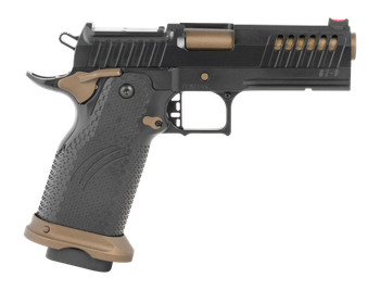Fierce Firearms FGZ-9-C-BBZ Grizz Commander 9mm Luger 19+1 4.25" Black Bull Barrel, Steel Optic Ready/Serrated Slide, Burnt Bronze Cerakote w/Black Controls Steel Frame w/Accessory Rail, RMR Footprint