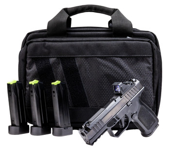 Rost Martin RM1CBLKOSP10CA(COMP)-P RM1C Comp Bundle *CA Compliant Compact Frame 9mm Luger 10+1 4" Compensated Barrel, Black Nitron Steel Integrated Compensator/Serrated w/Optic Slide, Black Polymer Fr