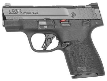 Smith & Wesson 14280 M&P9 Shield Plus Micro-Compact 9mm Luger 10+1 3.10" Black Armornite Stainless Steel Barrel & Optic Ready/Serrated Slide, Black Polymer Frame, Black Textured Grip                  