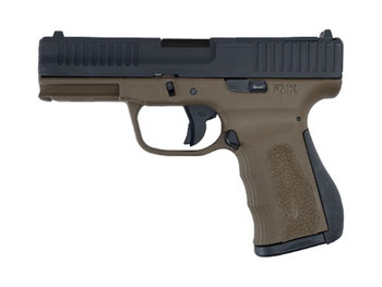 FMK FMKG49TBB G3 Full Size Frame 9mm Luger 14+1 4.50" Polished Threaded Barrel, Black Carbon Steel Optic Ready/Serrated Slide, Burnt Bronze Polymer Frame w/Accessory Rail, Textured Grip