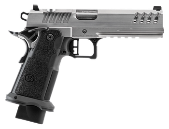 Bersa M2XIO5SSFN2 M2XI 1911 DS 9mm Luger 23+1 5" Black Match Grade Bull Barrel, Stainless Steel Optic Ready/Serrated Slide, Frame w/Beavertail & Picatinny Rail, Textured Grip, Holosun K Footprint, Amb