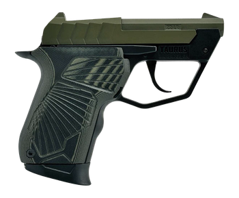 Taurus 1-22TUC13-ODG 22TUC  Micro-Compact 22 LR 9+1 2.50" OD Green Tip-Up Barrel, OD Green Cerakote Serrated Slide, Black Polymer Frame, VZ G10 Grip                                                    