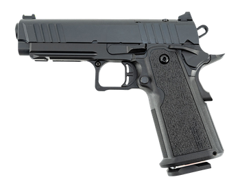 Tisas Arms 12500018 1911 DS Carry 9mm Luger 17+1 4.25" Black Cerakote Carbon Steel Serrated Slide, Black Cerakote Carbon Steel Frame w/Accessory Rail & Beavertail, Polymer Grip                        