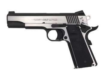 Colt Mfg O1072CEOR Combat Elite Government Full Size 9mm Luger 9+1 5" Stainless National Match Barrel Two-Tone Elite Stainless Steel Optic Ready/Serrated Slide & Frame w/Beavertail, Ambidextrous