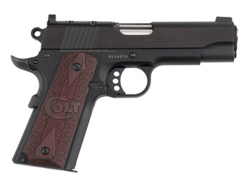 Colt Mfg O4840XE-OR 1911 Lightweight Commander 45 ACP 8+1 4.25" Stainless Barrel, Matte Black Carbon Steel Optic Ready/Serrated Slide, Matte Black Anodized Aluminum Frame w/Beavertail, Black Cherry G1