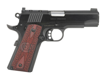 Colt Mfg O4943XEOR Commander Combat 38 Super 9+1 4.25" Stainless National Match Barrel, Blued Steel Optic Ready/Serrated Slide, Blued Aluminum Frame w/Beavertail, Black Cherry G10 Grips, Ambidextrous