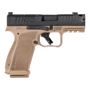 Canik HG8328BDN Mete MC9 Prime Sub-Compact Frame 9mm Luger 17+1 3.64" Black Black Steel Serrated Slide, Flat Dark Earth Polymer Frame w/Picatinny Rail, Textured Grip                                   