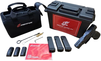 Derya Firearms 10L.DY9.ISL.US DY9 Island Kit 9mm Luger 10+1 3.86" Black Melonite Steel Barrel, Black Melonite Steel Optics Ready/Serrated Slide, Black Melonite Polymer Frame, RMR Footprint            