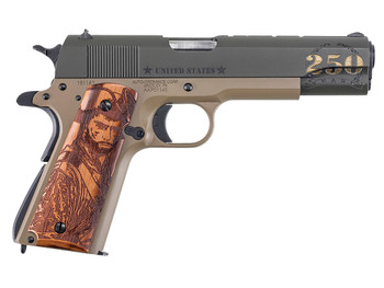 AUTO 1911BKOC15 ARMY 45ACP 5 7R 2TN/WD GRIPS