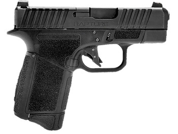 Gforce Arms GF932512BB Rapture Sub-Compact Frame 9mm Luger 12+1 3.25" Black Steel Barrel, Black Steel Optic Cut/Serrated Slide, Black Cerakote Polymer Frame, Shield RMSc/RMR Footprint
